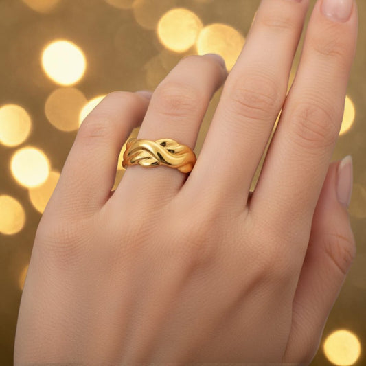 Simple Style 304 Stainless Steel Elegant Finger Ring Adjustable