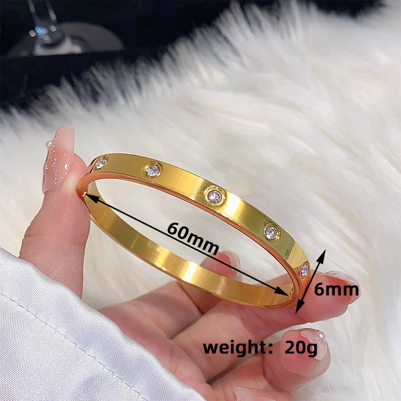 Fashionable Non-Fading gold 304 Stainless Steel Bracelet