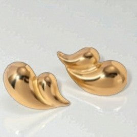 Statement piece 304 Stainless steel 18k gold plated earrings