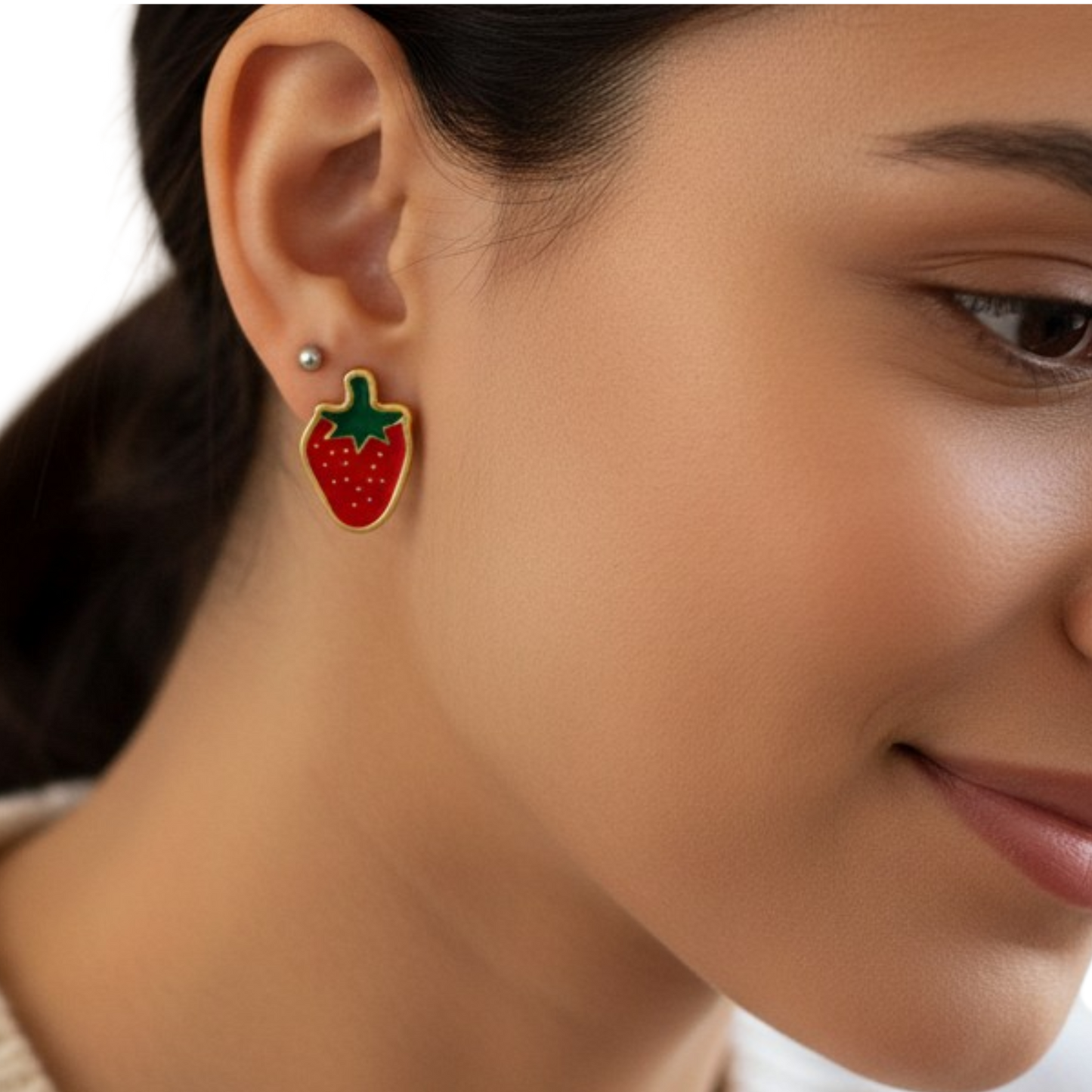 Strawberry 304 Stainless steel earrings