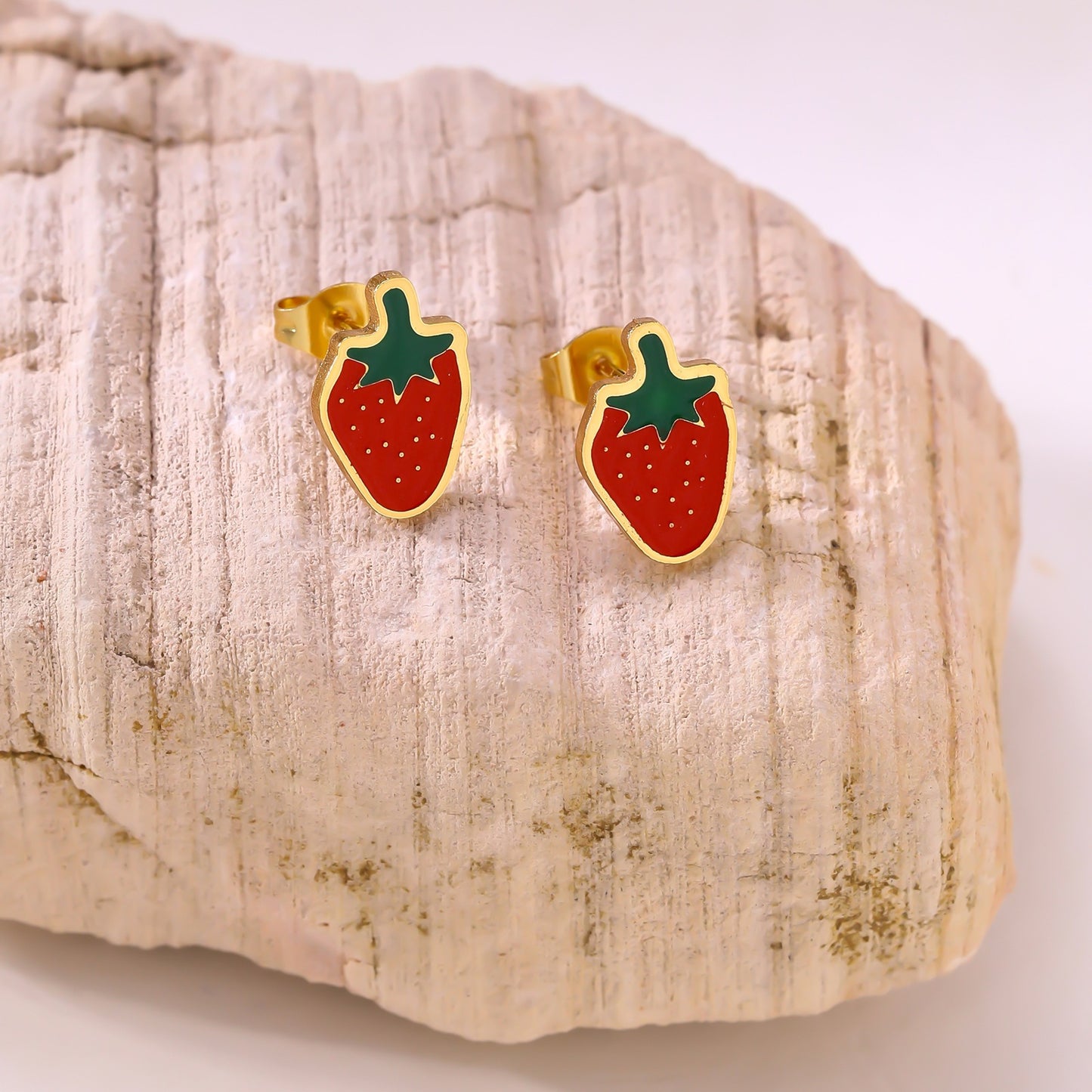 Strawberry 304 Stainless steel earrings